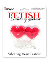 FFS Vibrating Heart Pasties Red
